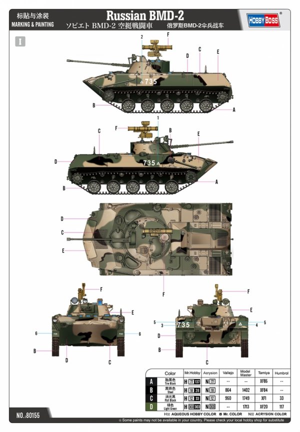 Hobby Boss 80155 Russian BMD-2 1/35