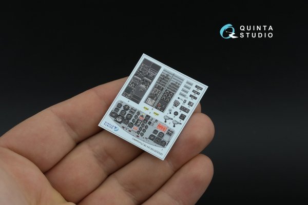 Quinta Studio QD35158 UH-1B 3D-Printed &amp; coloured Interior on decal paper (Trumpeter) 1/35