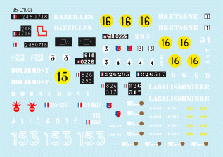 Star Decals 35-C1008 AMX-13 Chaffee &amp; AMX-13 SS-11 1/35
