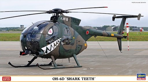 Hasegawa 07531 OH-6D &quot;Shark Teeth&quot; Limited Edition 1/48