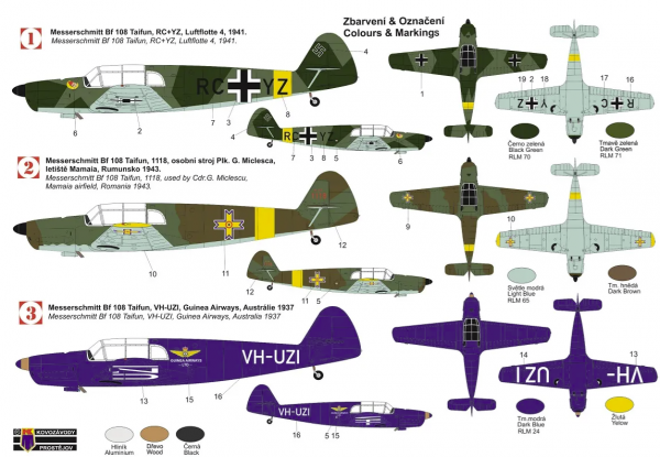 Kovozavody Prostejov KPM0339 Bf 108 Taifun 1/72
