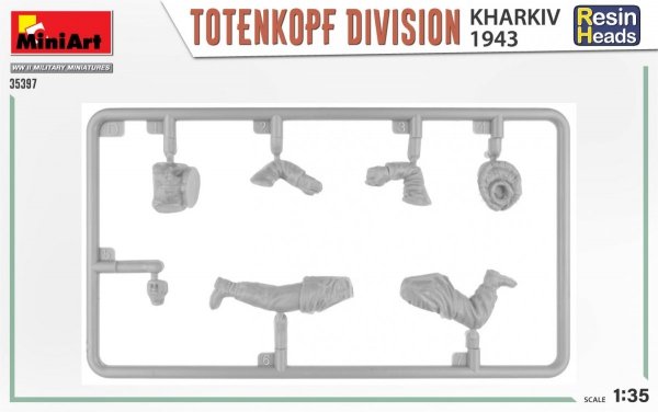 MiniArt 35397 TOTENKOPF DIVISION. KHARKOV 1943. RESIN HEADS 1/35