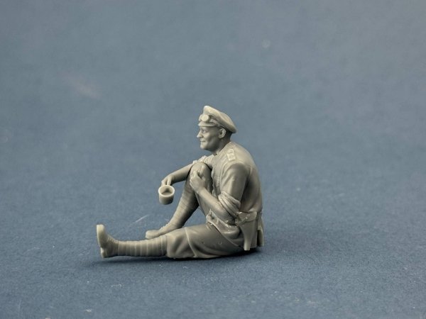 Copper State Models F32-066 British Dispatch Rider afternoon tea (Motorcycle not included) 1/32