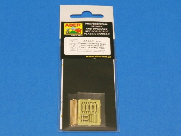 Aber R-31 Barrel cleaning rods with brackets for Tiger I &amp; King Tiger (1:35)