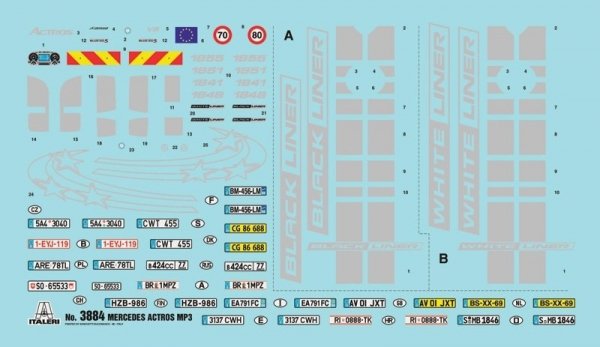 Italeri 3884 Mercedes-Benz Actros MP3 (1:24)