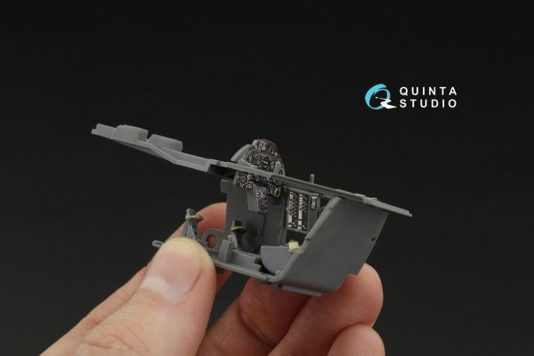 Quinta Studio QD32267 Bf 109K-4 3D-Printed &amp; coloured Interior on decal paper (Kotare) 1/32