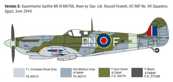 Italeri 1482 Spitfire Mk.V / Mk.IX Aces 1/72