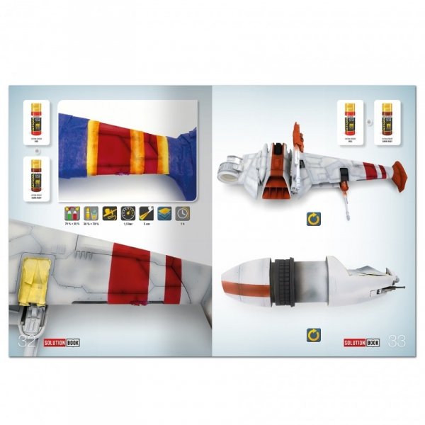 Ammo of Mig 6533 SOLUTION BOOK 28 - How to Paint Rebel Galactic Starships (Multilingual Book)