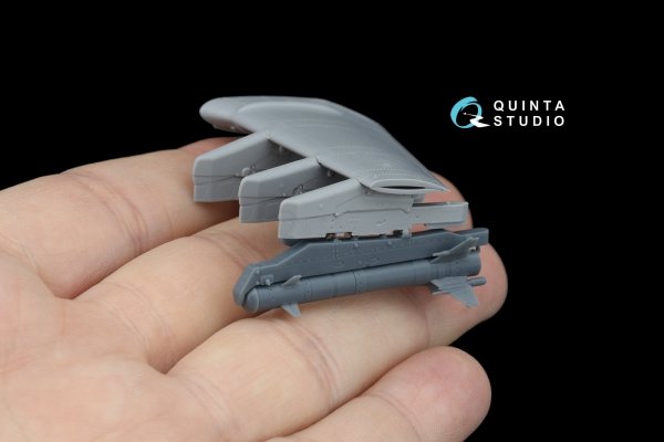 Quinta Studio QT48091 Light multi-purpose guided missile X-39 &quot;Product 305&quot; LMUR, single-pack kit for Ka-52M (for all kits) 1/48