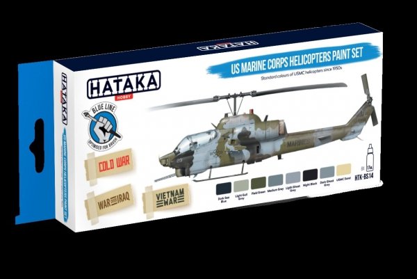 Hataka HTK-BS14 US Marine Corps Helicopters Paint Set (8x17ml)