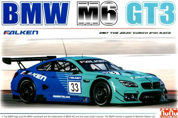 NuNu PN24002 BMW M6 GT3 2017 THE ADAC ZURICH 24H-RACE 1/24