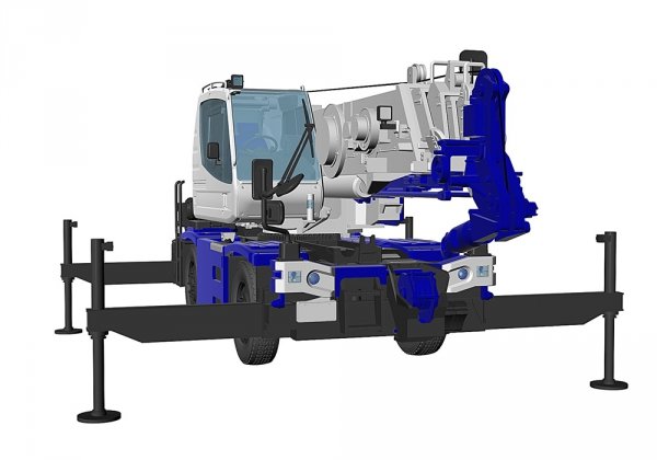 Hasegawa 66110 Tadano Rough Terrain Crane GR-130NL/N CREVO Mini G4 &quot;H-Type Outrigger&quot; 1/35