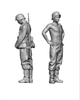 Glowel Miniatures 48008 German Soldiers Resting 1/48