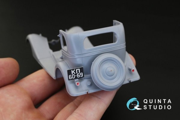 Quinta Studio QD35006 GAZ-M1 3D-Printed &amp; coloured Interior on decal paper (for Zvezda kits) 1/35