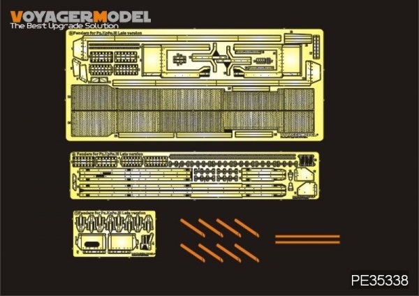 Voyager Model PE35338 WWII German Pz.KPfw.III L-N version/StuG.III F8 Version Fenders For DRAGON 1/35