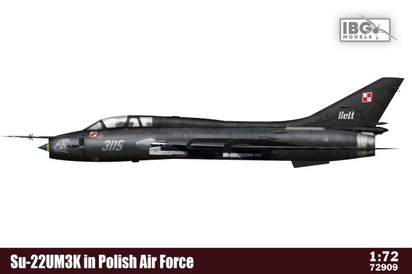 IBG 72909 Su-22UM3K in Polish Air Force -  (includes Modelsvit plastic set, ModelMaker designed decals and 3d printed antennas set) 1/72