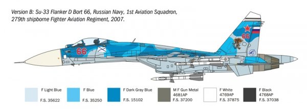Italeri 0197 SU-33D Flanker-D 1/72