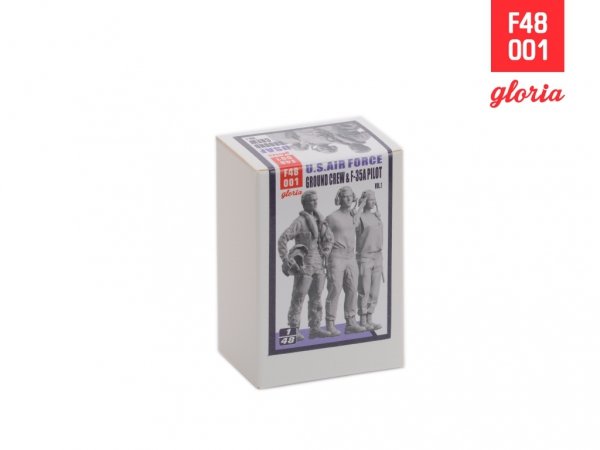 Gloria F48001 Ground Crew US Air Force vol.1 3D Printed Figures x 3 1/48