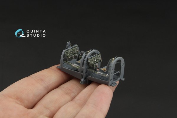Quinta Studio QD48611 A6M2-K Zero 3D-Printed &amp; coloured Interior on decal paper (Eduard) 1/48