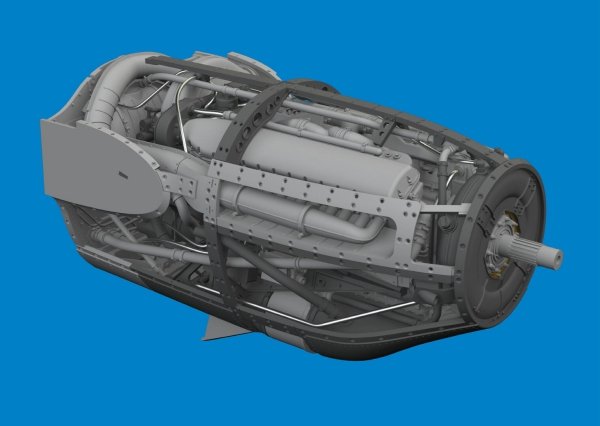 Eduard 6481036 P-38F/ G left engine PRINT TAMIYA 1/48