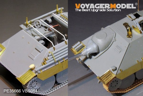 Voyager Model PE35666B WWII German Hetzer Tank Destroyer (includes a metal barrel) For DRAGON 6030 1/35