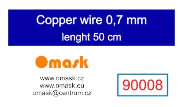 Omask 90008 Copper wire 0,7 mm lenght 50 cm