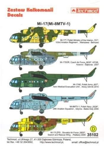 Techmod 35102 Mi-17 (Mi-8MTV-1) (1:35)
