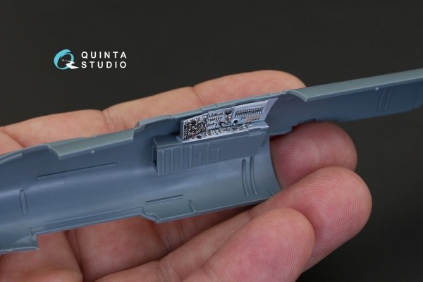 Quinta Studio QD48129 MiG-21PFM (grey color panels) 3D-Printed &amp; coloured Interior on decal paper (for Eduard kit) 1/48