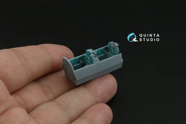 Quinta Studio QD+72242 MiG-21UM 3D-Printed &amp; coloured Interior on decal paper ( KP )( with 3D-printed resin parts ) 1/72