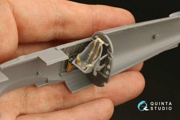 Quinta Studio QD48290 Henschel Hs 123A/B 3D-Printed &amp; coloured Interior on decal paper (GasPatch models) 1/48