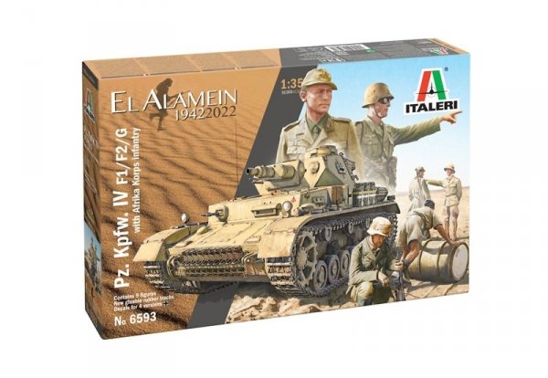 Italeri 6593 Pz.Kpfw.IV F1/F2/G With Afrika Korps Infantry 1/35