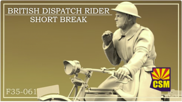 Copper State Models F35-061 British Dispatch Rider on a short break ( Motorcycle not included) 1/35