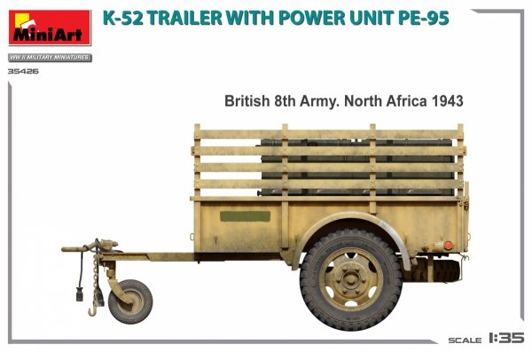 MiniArt 35426 K-52 TRAILER w/POWER UNIT PE-95 1/35