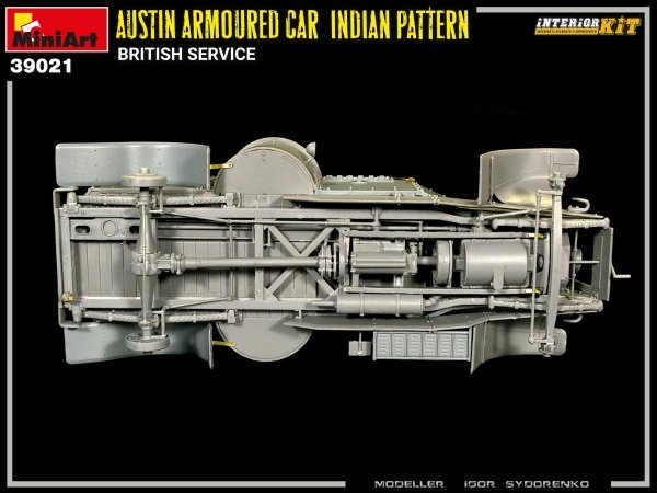 Miniart 39021 AUSTIN ARMOURED CAR INDIAN PATTERN. BRITISH SERVICE. INTERIOR KIT 1/35