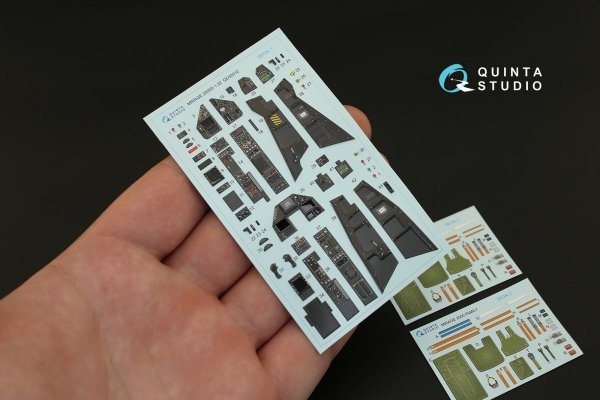 Quinta Studio QD32012 Mirage 2000D 3D-Printed &amp; coloured Interior on decal paper (for Kitty Hawk kit) 1/32