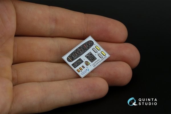 Quinta Studio QDS-24003 Porsche 959 3D-Printed &amp; coloured Interior on decal paper (Tamiya) (Small version) 1/24