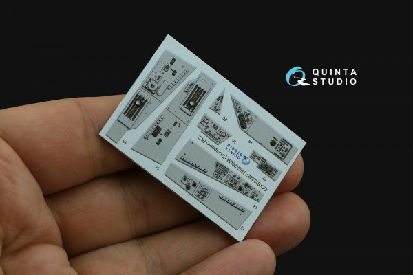 Quinta Studio QDS-32227 MiG-29UB 3D-Printed &amp; coloured Interior (Trumpeter) (Small version) 1/32