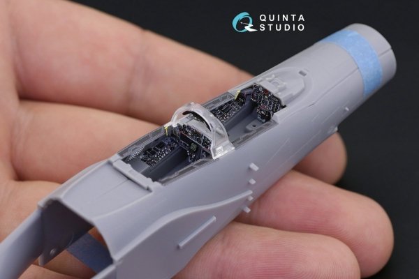 Quinta Studio QD72029 F-4E early/F-4EJ 3D-Printed &amp; coloured Interior on decal paper (for FineMolds kit) 1/72