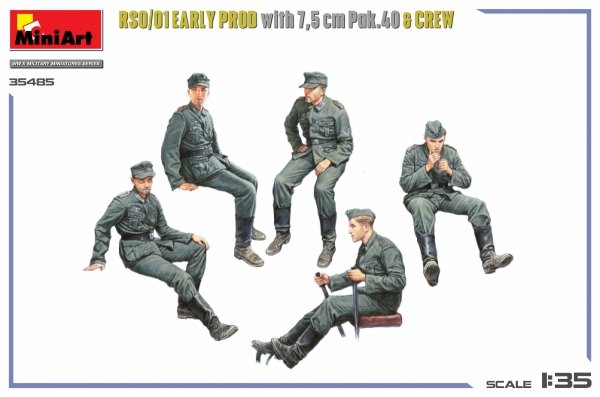 MiniArt 35485 RSO/01 Early Prod. with 7,5 cm Pak.40 &amp; Crew 1/35