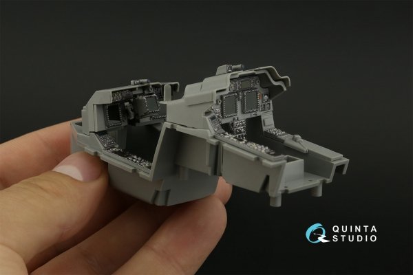 Quinta Studio QDS-35073 AH-64D/E 3D-Printed &amp; coloured Interior on decal paper (Meng) (small version) 1/35