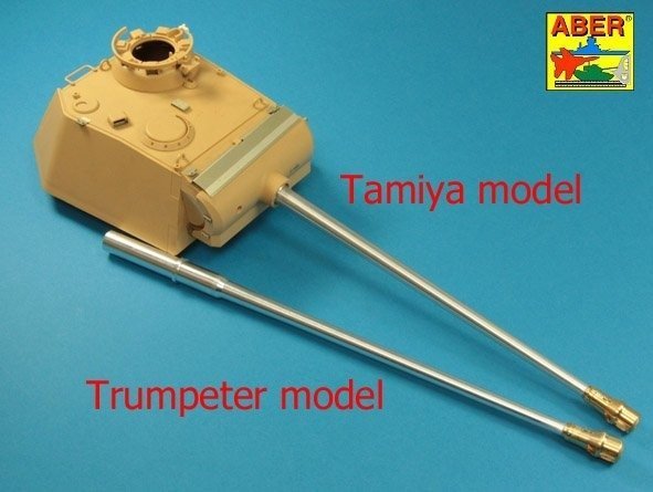 Aber 16L-15 Hamulec wylotowy do Lufy używanej w czołgu Sd.Kfz. 171 Panther, Ausf. G / Muzzle brake for German 7,5cm barrel used on Sd.Kfz. 171 Panther, Ausf. G 1/16