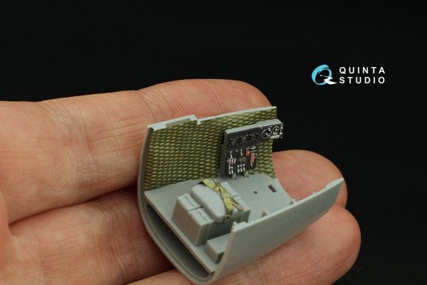 Quinta Studio QD48439 Quilting cover for US airplane cockpit. 3D-Printed coloured Interior on decal paper (All kits) 1/48