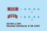 Trumpeter 05790 German Zerstorer Z-28 (1945) 1:700