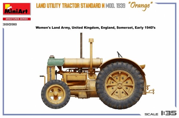 Mini Art 38098 Land Utility Tractor Standard N “Orange” Mod. 1939 1/35