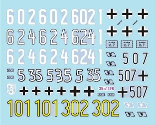 Star Decals 35-C1398 Frundsberg # 3. 10. SS-Panzer Division. PzKpfw IV Ausf H / J, and Panther Ausf A / G 1/35