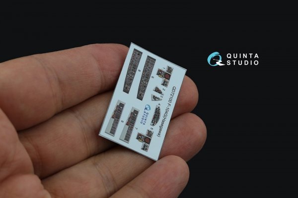 Quinta Studio QD72100 F-104G 3D-Printed &amp; coloured Interior on decal paper (Hasegawa) 1/72