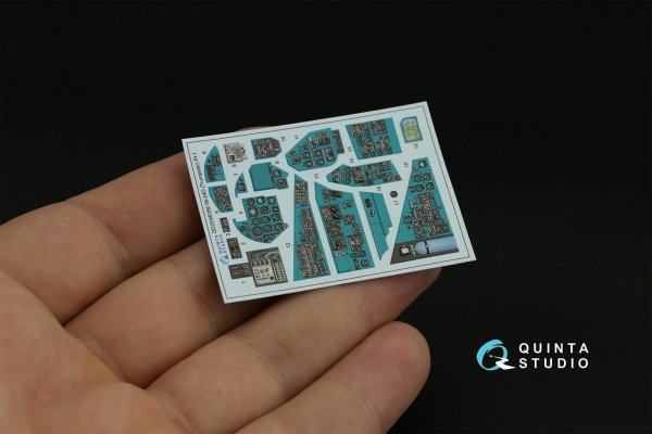 Quinta Studio QDS-48356 Mi-24D 3D-Printed &amp; coloured Interior on decal paper (Trumpeter) (Small version) 1/48