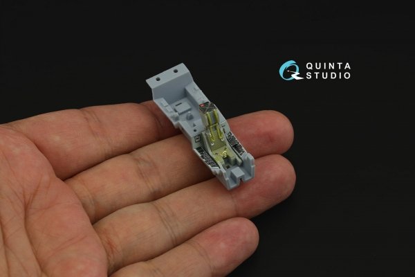 Quinta Studio QD72078 F/A-18E 3D-Printed &amp; coloured Interior on decal paper (Academy) 1/72