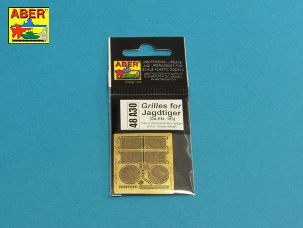 Aber 48A30 Grilles for Sd.Kfz.186 Jagdtiger 1:48