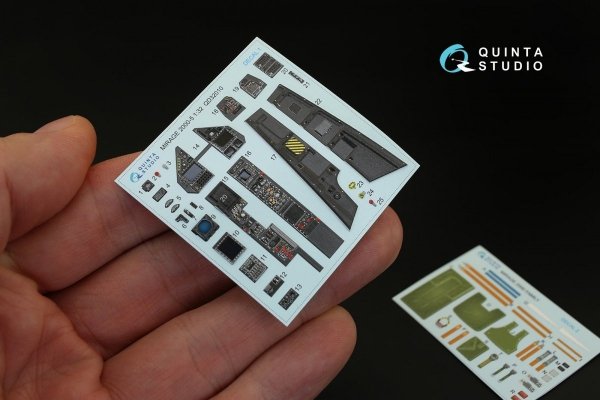 Quinta Studio QD32010 Mirage 2000-5 3D-Printed &amp; coloured Interior on decal paper (for Kitty Hawk kit) 1/32